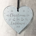 2020 Christmas Lockdown Mirror Acrylic Bauble Tree Decoration