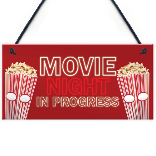 Cinema Room Home Decor Gift Boys Girls Bedroom Sign