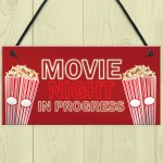 Cinema Room Home Decor Gift Boys Girls Bedroom Sign