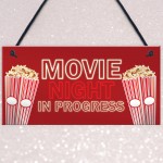 Cinema Room Home Decor Gift Boys Girls Bedroom Sign