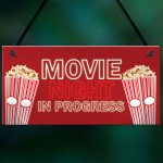 Cinema Room Home Decor Gift Boys Girls Bedroom Sign