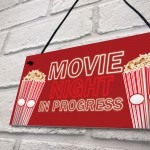 Cinema Room Home Decor Gift Boys Girls Bedroom Sign