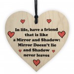 Friendship Gift For Best Friend Christmas Birthday Wood Heart
