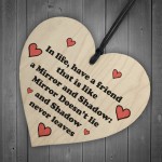 Friendship Gift For Best Friend Christmas Birthday Wood Heart