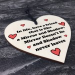 Friendship Gift For Best Friend Christmas Birthday Wood Heart