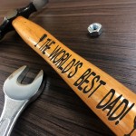 Worlds Best DAD Engraved Hammer Birthday Christmas Gifts