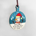 Personalised Bauble Gift Babys First Lockdown Christmas