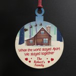 Personalised Hanging Bauble For tree decoration  