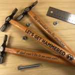 Funny Lets Get Hammered Engraved Hammer Birthday Gift For Him