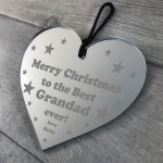 Personalised Christmas Gift For Grandad Engraved Heart