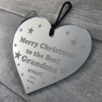 Personalised Christmas Gift For Grandma Engraved Heart