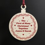 First Of Many Christmas Together Personalised Christmas Decor