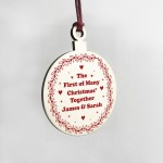 First Of Many Christmas Together Personalised Christmas Decor