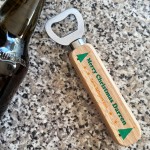 Personalised Christmas Gift For Friend Wooden Bottle Opener