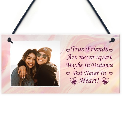 True Friend Photo Plaque Personalised Birthday Christmas Gift