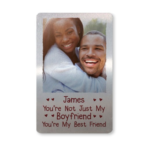 Novelty Gift For Boyfriend Personalised Photo Wallet Insert