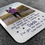 Thank You Gift For Dad Birthday Christmas Personalised Insert