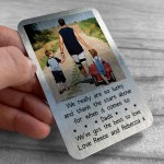 Personalised Gift For Dad Birthday Christmas Photo Wallet Insert
