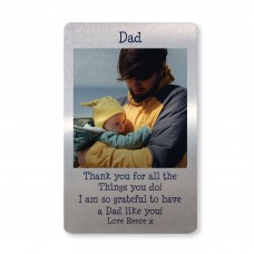 Novelty Thank You Gift For Dad Personalised Wallet Insert 