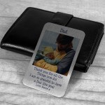 Novelty Thank You Gift For Dad Personalised Wallet Insert 