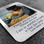 Novelty Thank You Gift For Dad Personalised Wallet Insert 
