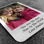 Personalised Metal Photo Gift For Nan Grandparent Christmas