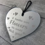 Novelty Thank You Gift For Auntie Birthday Xmas Engraved Heart
