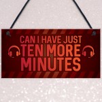 Novelty Sign For Gamer Hanging Games Room Bedroom Sign Gifts