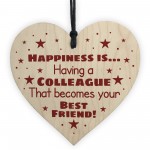 Novelty Colleague Gifts Wooden Heart Gift For Friend Work Gifts