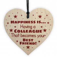 Novelty Colleague Gifts Wooden Heart Gift For Friend Work Gifts