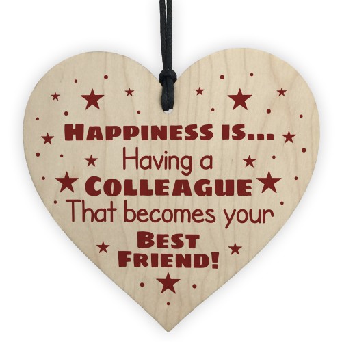 Novelty Colleague Gifts Wooden Heart Gift For Friend Work Gifts