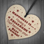 Novelty Colleague Gifts Wooden Heart Gift For Friend Work Gifts