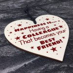 Novelty Colleague Gifts Wooden Heart Gift For Friend Work Gifts