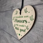 Novelty Thank You Gift For Grandad Birthday Christmas Wood Heart