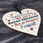 Wooden Heart Gift For Colleague Novelty Work Colleague Friend