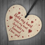 Wooden Heart Gift For Couple Anniversary Gift For Him Her