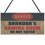 Personalised Gaming Bedroom Gamer Gifts For Him Novelty Gifts