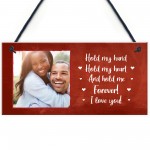 Personalised Photo Sign Gift For Boyfriend Girlfriend Husband