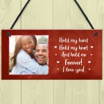 Personalised Photo Sign Gift For Boyfriend Girlfriend Husband