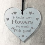 Novelty Thank You Gift For Uncle Birthday Xmas Engraved Heart