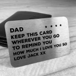 Novelty Gift For Dad Birthday Christmas Personalised Insert
