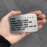Novelty Gift For Dad Birthday Christmas Personalised Insert