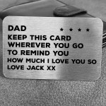 Novelty Gift For Dad Birthday Christmas Personalised Insert
