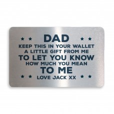 Novelty Gift For Dad From Daughter Son Personalised Insert