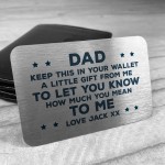 Novelty Gift For Dad From Daughter Son Personalised Insert