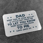Novelty Gift For Dad From Daughter Son Personalised Insert