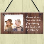 Personalised Hanging Friendship Sign Photo Gift For Friend