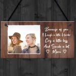 Personalised Hanging Friendship Sign Photo Gift For Friend