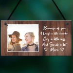 Personalised Hanging Friendship Sign Photo Gift For Friend