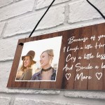 Personalised Hanging Friendship Sign Photo Gift For Friend